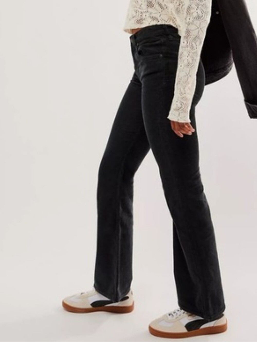 Citizens of Humanity Isola Corduroy Flare Pants Dark Gray Charcoal Size 28